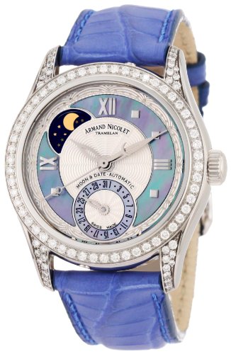 Armand Nicolet Women's 9151L-AK-P915VL8 M03 Classic Automatic Stainless-Steel with Diamonds Watch