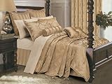Salvona 8-Piece Silk Touch King Comforter Set, Gold