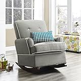 Dorel Asia The Tinsley Nursery Glider Chair, Grey