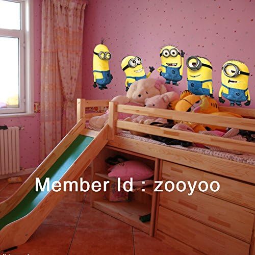ZooYoo Original Despicable Me 2 Minion Wall Stickers Movie Decal Removable Wall Sticker Home Decor Art Kids /Nursery ZY1404