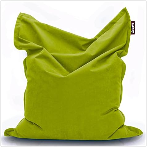 Fatboy The Original Stonewashed Bean Bag Lounger by Fatboy USA, color = Lime Green