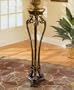 Black With Gold Tipping Pedestal