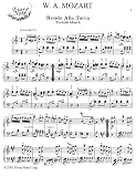 Mozart Rondo Alla Turca (Turkish March): Instantly download and print sheet music