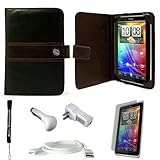 Black Brown Protective Slim and Durable Professional Faux Leather Portfolio ....