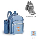 Illinois Fighting Illini NCAA Sorrento Insulated Picnic Backpack (Cornflower)