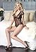 Leg Avenue Women's Floral Lace Backless Sleeve Teddy