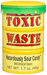 TOXIC WASTE Hazardously Sour Candy, 1.7-Ounce Plastic Drums (Pack of 12)