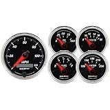 Auto Meter 1201 Designer Black II Kit Box - 5 Piece by Auto Meter