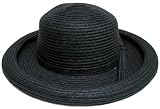 CLEARANCE Market Large Brim Straw Hat in Black