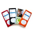 4 Cases for Apple iPod Nano 5 (5th Generation) Silicone Skin Cases, Pack of 4: Red, Black, Clear, & Orange