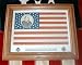 Framed, 38 star, Grover Cleveland Campaign Flag of 1888