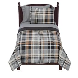 Plaid Dorm in a Bag - Gray (Twin XL)
