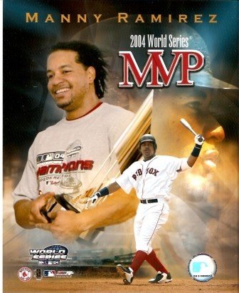 Manny Ramirez 2004 World Series MVP Red Sox 8x10