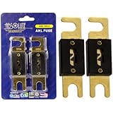 Absolute ANL100-2, 2 Pack ANL Fuses 100 Amp Gold Plated