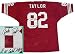John Taylor San Francisco 49ers Autographed Throwback Red Jersey with GW Catch SB 23 Inscription