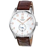 TAG Heuer Men's WAS2112.FC6181 Carrera Silver Dial Brown Leather Strap Watch