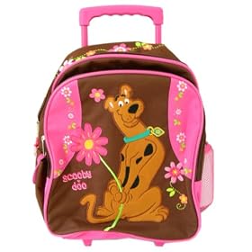 Cartoon Network Scooby Doo kids size rolling backpack