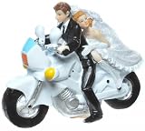 Figur Zierfigur Tortenfigur MOTORRAD Hochzeit Brautpaar modern