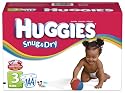 Huggies Baby-Shaped Fit Diapers, Size 3 (16-28 Lbs), Disney, Pack of 144 Diapers