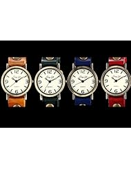 Youyoupifa Vintage Dial Fashionable Quartz Wrist Watch Timepiece with Brown Synthetic Leather Strap