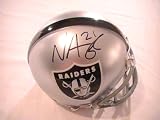 NNAMDI ASOMUGHA SIGNED AUTOGRAPHED OAKLAND RAIDERS MINI HELMET COA + HOLOGRAM