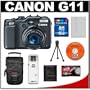 Canon PowerShot G11 Compact Digital Camera + 16GB SD Card + Spare NB-7L Battery + Case + Accessory Kit