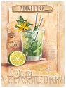 Eurographics SSV1127 Sonia Svenson, Mojito 18 x 24 cm, Hochwertiger Kunstdruck - cocktails