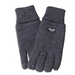 Ear Mitts Heather Grey Knit Great Gloves! w/ Thinsulate Insulation