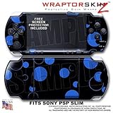 Lots of Dots Blue on Black WraptorSkinz Skin and Screen Protector Kit fits  ....