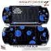 Lots of Dots Blue on Black WraptorSkinz Skin and Screen Protector Kit fits Sony PSP Slim (PSP 2000)