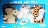 3 Webkinz Mega Pack Boxed Set - Frog, Husky dog, Tiger