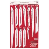 Milwaukee 49-22-1127 11-Piece Super Sawzall Bi-Metal Blade Set