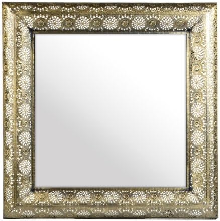 Mirror Luminous Lace Collection Gold Square