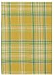 Waffle Weave 100% Cotton Yellow Plaid Dishtowel 18" X 28" Set / 6