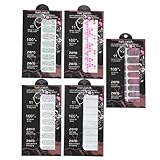 AMAZING SALE!!! ONLY $2.49 PER PACK!!! Best Sellers Nail Wrap Bundle (E1) of 5 Nail Wraps / Nail Foils / Nail Stickers for Hands By Cheeky.