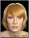 Short Blonde Wig with Bangs Synthetic Skin Top *New*