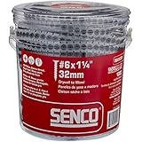 Senco 06A125P DuraSpin Number 6 by 1-1/4-Inch Drywall to Wood Collated Screw (1,000 per Box)