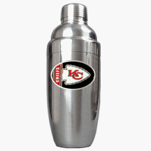 Click here to buy Kansas City Chiefs Stainless 25 Ounce Steel Cocktail Shaker by Great American Products.