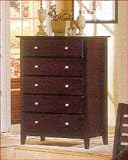 Alpine 5 Drawer Chest in Dark Cherry Portola ALPB-05DCM