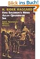 King Solomon's Mines, Allan Quatermain, She