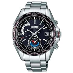 [セイコー]SEIKO 腕時計 BRIGHTZ ブライツ ワールドタイム 電波ソーラー ブライトチタン ブラックダイヤル セイコー130周年記念限定 【数量限定】 SAGA103 メンズ