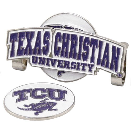 Texas Christian Horned Frogs Ncaa Hat Clip W/ Golf Ball Marker