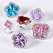 48 Assorted Girls Dress up Princess Party TOY RINGS - 48 pc package !