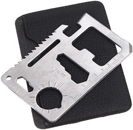 Kairuide Multi Function 11-in-1 Portable Outdoor Camping Pocket Saber Card Survival Knife 2PCS