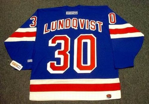 Buy HENRIK LUNDQVIST New York Rangers 2006 CCM Rookie Home Hockey Jersey