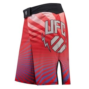 UFC Men's Shock Training Shorts, Red, 30