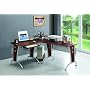 Computer L-Desk Mahogany Color