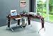 Computer L-Desk Mahogany Color