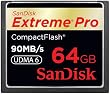 SanDisk 64GB Extreme Pro CF Card - UDMA 90MB/s 600x (SDCFXP-064G-P91, Retail Package)