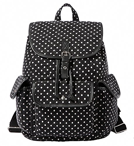 Kenox Casual Canvas Travel School College Backpack/bookbags/daypack for Teenage Girls/students/women